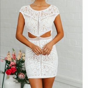 BEACH HOUSE DRESS WHITE
